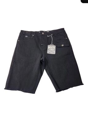 Born Fly Mens Size 32  Black Shorts Stretch Flat Front NWT 05